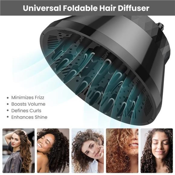 Universal Collapsible Hair Diffuser,Travel Foldable Adjustable Salon Fast Drying - Picture 3 of 7